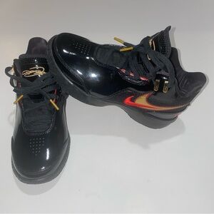 Nike Zoom Lebron NXXT GEN AMPD Black Gold Basketball FJ1566-001 Men's Size 5